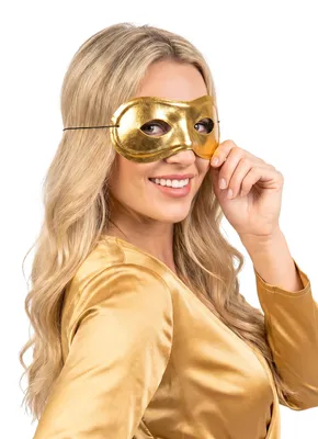 Produktbild von Augenmaske Faschingsmaske gold - Einheitsgröße