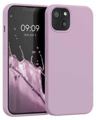 Produktbild von kwmobile Handyhülle für iPhone 13 Hülle, für iPhone 13 Case - Hülle Silikon - kabelloses Laden - Mauve