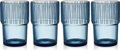 Produktbild von BITZ 30675, Blau, Glas, Rund, 4 Stück(e), 380 ml, 125 mm