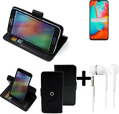 Produktbild von K-S-Trade Handy Hülle Schutz Hülle + Kopfhörer kompatibel mit Coolpad 26 Tibetan Peak Edition Handyhülle Flipcase Smartphone Cover Handy Schutz