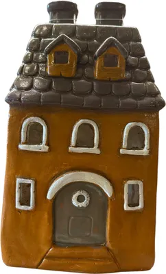 Produktbild von Windlich Haus Orange, MG 23.1x16x38,7cm