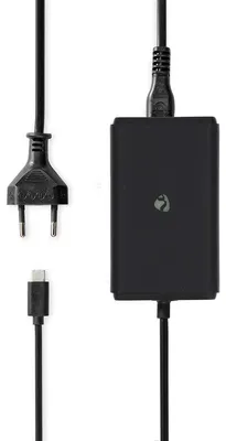 Produktbild von Nedis Notebook Adapter - GaN - 45 W - 5 / 9 / 12 / 15 / 20 V DC - 2.25 / 2.33 / 2.92 / 3.0 A - Vorrichtung: Notebook / Smartphone / Tablet - Euro / Typ-C (CEE 7/16)