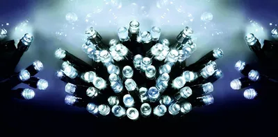 LED Lichterkette 40 Supabrights Weiß, Innen/Außen, grünes Kabel