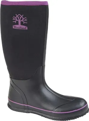 Image de Bottes en caoutchouc pour femmes Woodland DF1176 (41 EU) (Noir/Violet)