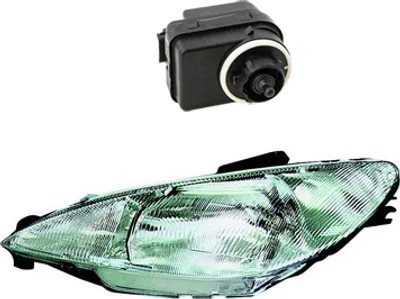 Productafbeelding van Johns, koplamp geschikt voor Peugeot 206 CC, bouwjaar 09/1998 - H4, linkerzijde, inclusief actuator