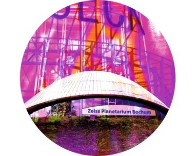 Produktbild von Glasbild Bochum Planetarium GLR096 Ø 50 cm