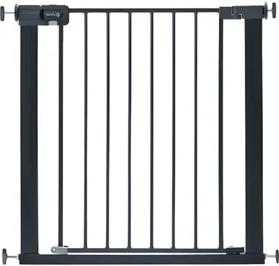 Image de Barrière de Sécurité Enfant, Easy Close Metal, 73-80 cm, Installation par Pression, Sans Perçage, Anthracite