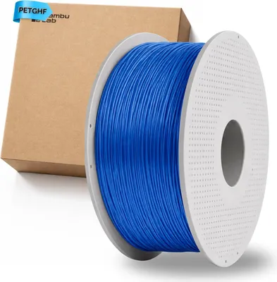 Image de 1x Bambu Lab PETG-HF avec bobine bleue Filament 33600 Accessoires pour imprimante 3D 1,75 mm