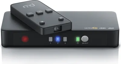 Obrázok produktu pre Primewire 3-portový 4k HDMI prepínač s diaľkovým ovládaním 3x HDMI vstupy / 3D + CEC / 2160p 30Hz