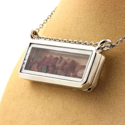 Immagine prodotto di Collana in tormalina grezza multicolore