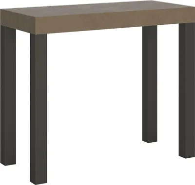Imagen del producto de Mesa consola extensible de 90x40/196 cm, modelo "Everyday" en color gris "taubengrau"