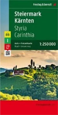 Produktbild von freytag & berndt Straßenkarte Steiermark - Kärnten 1:250.000