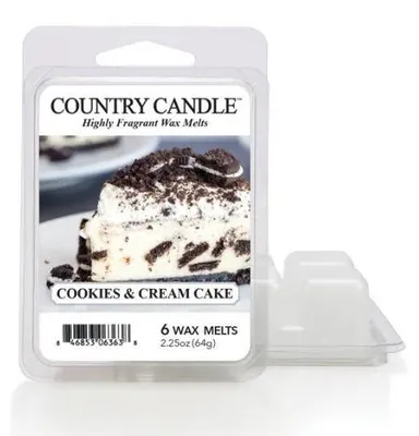 Obrázek produktu pro Vonná svíčka Country Candle, příchuť "Cookies & Cream" (64 g)