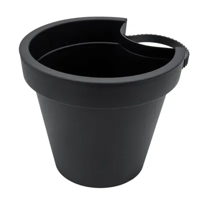 Immagine prodotto di Vaso da fiori per pluviale - antracite - vaso per piante da pluviale