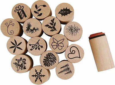 Image de Deco Art Stempels Kerst, 15dlg.