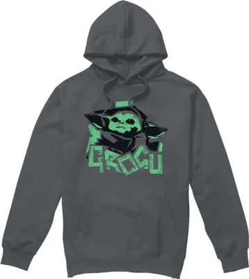 Immagine prodotto di Star Wars: The Mandalorian - Felpa con cappuccio da uomo TV4407 (S) (Charcoal)