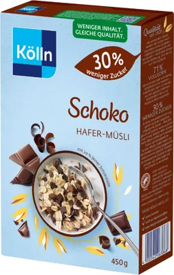 Produktbild von Kölln Müsli Schoko 30 % w. Zucker, 8x450g