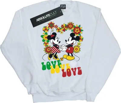 Produktbild von Disney - "Hippie Love" Sweatshirt für Damen BI26871 (M) (Weiß)
