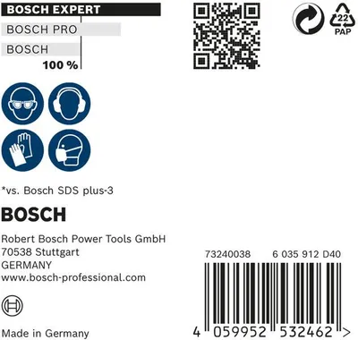 Produktbild von EXPERT SDS plus-7X Hammerbohrer-Set, 12x100x165 mm, 10-tlg.