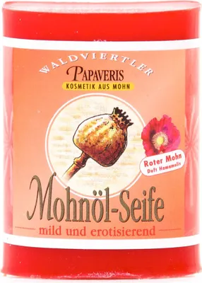 Produktbild von Waldviertler Mohnölseife Roter Mohn 100g