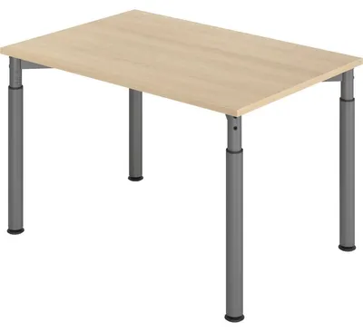 Produktbild von Schreibtisch 120x80cm Eiche/Graphit