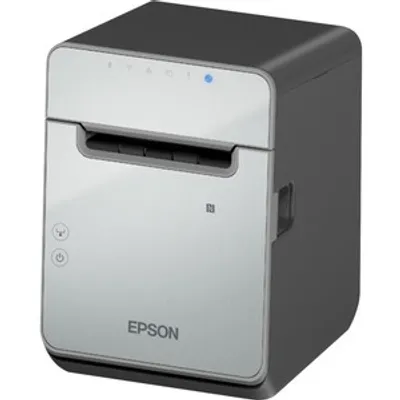 Produktbild von Epson TM-L100 (111), Thermodirekt, 203 x 203 DPI, Kabelgebunden, Schwarz, Grau