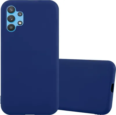 Produktbild von Cadorabo Hülle für Samsung Galaxy A32 4G Schutzhülle in Blau Handyhülle TPU Silikon Etui Case Cover