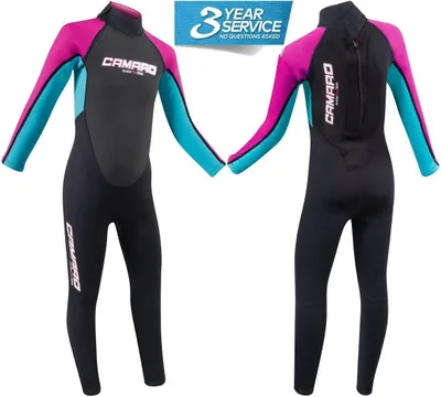 Produktbild von CAMARO Juniors Flex Overall REVO Girl 3/2mm Fullsuit Kinder Neopren Schwimmanzug - Groesse: 10 (140-147cm)