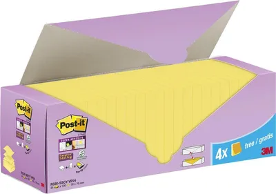 Zdjęcie produktu dla Karteczki samoprzylepne Post-it Super Sticky Z-Notes, 76 x 76 mm, 20+4
