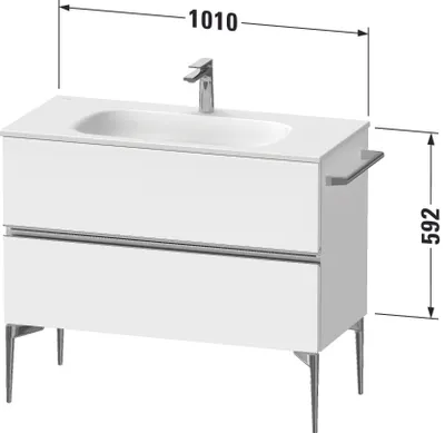 Produktbild von DURAVIT SV46520BD490000 Sivida WTU 1010x592x477mm,f. Bodenst.