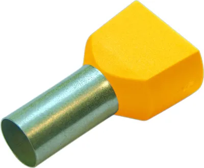 Immagine prodotto di Haupa Doppio terminale per cavi 6,0/14 giallo, 100 pezzi.