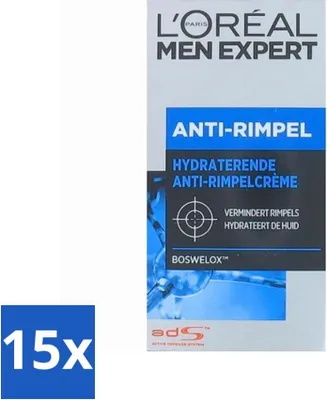Produktbild von L'Oréal Men Expert Stop Falten Tagescreme 50 ml - Vorteilspack - 15 Stücke