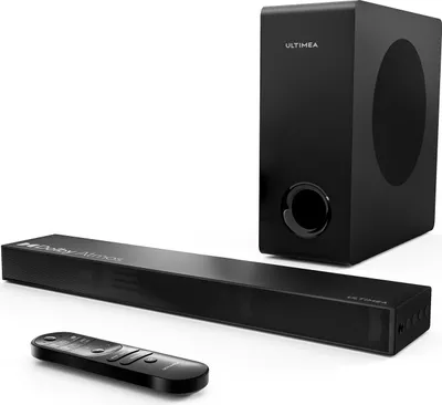 Produktbild von ULTIMEA Dolby Atmos Soundbar für TV Geräte, BassMAX, 3D Surround Sound System für TV Lautsprecher Heimkino, Bluetooth 5.3,Ultra-Schlank-Serie Nova S50