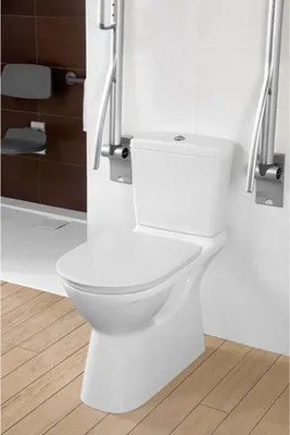 Produktbild von Villeroy & Boch Tiefspül-WC Vita spülrandlos f Vita 4620R0 360x710mm Oval Weiß Alpin