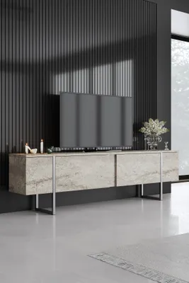Produktbild von Skye Decor, Luxe - Travertine, Silver, TV-Schränke, Travertin, 180 x 50 x 30 cm