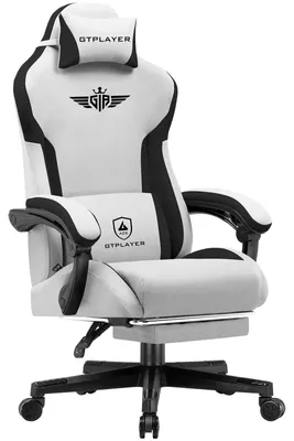 Image de Siège de jeu – Fauteuil de jeu – Chaise de gaming – Chaise de bureau – Ergonomique – Tissu respirant – 165°