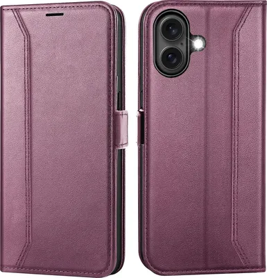 Immagine prodotto di Custodia del telefono cellulare per iPhone 16 cover flip case pieghevole cover protettiva, blackberry