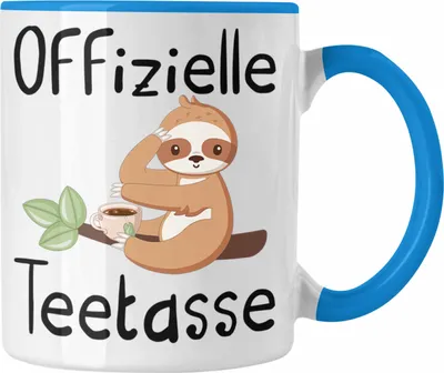 Produktbild von Trendation - Offizielle Teetasse Geschenk Teetrinker Geschenkidee Tee-Tasse (Blau)