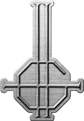 Obrázok produktu pre Ghost - Odznak "Grucifix", kov RO8464 (jedna veľkosť) (strieborný)