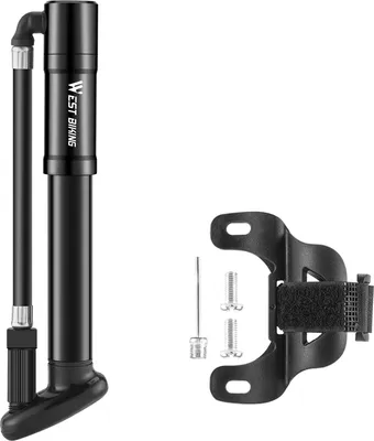 Produktbild von Fahrradpumpe, 130 PSI, tragbare Fahrradreifenpumpe, Aluminiumlegierung, Fahrradreifenpumpe, Fahrradpumpe, Handpumpe, Reitzubeh?r