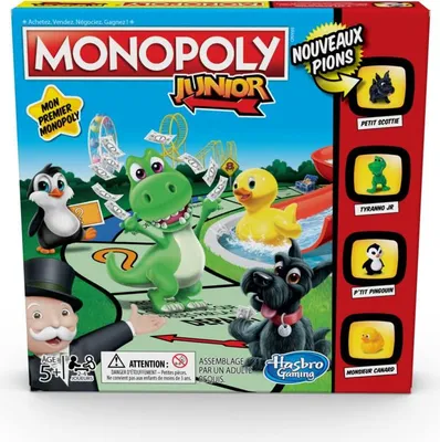 Produktbild von Monopoly Junior – Brettspiel für Kinder – Brettspiel – französische Version, exklusiv bei Amazon
