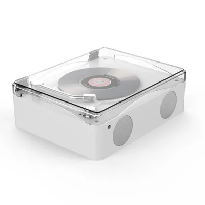 Produktbild von AIORBER All-in-One CD-Player mit Bluetooth, 3D-Stereo Holzoptik CD-Player, USB, HiFi-Sound, 2000mAh, für das Wohnzimmer, Schlafzimmer oder Büro, Weiß