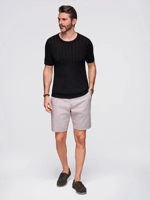 Produktbild von Ombre Clothing Kurzarmhemd für Männer Marikare schwarz XL