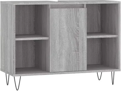 Obrázek produktu pro vidaXL Koupelnová skříňka Grey Sonoma 80x33x60 cm Dřevěný materiál