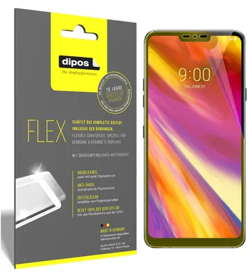 Produktbild von 3x Schutzfolie für LG G7 ThinQ Folie, 100% Displayabdeckung, dipos Flex