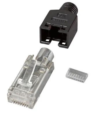 Produktbild von EFB Elektronik H7540.4-100, RJ-45, Schwarz, Männlich, Gerade, Cat5e, 24/7