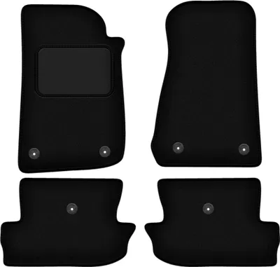 Produktbild von Schwarze Veloursmatten für: Jeep Wrangler IV Offroad (2017-)