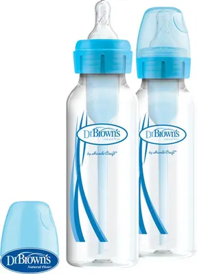 Immagine prodotto di DR.BROWN'S Bottiglia anticolica Options+ stretta 2x250 ml in plastica, blu
