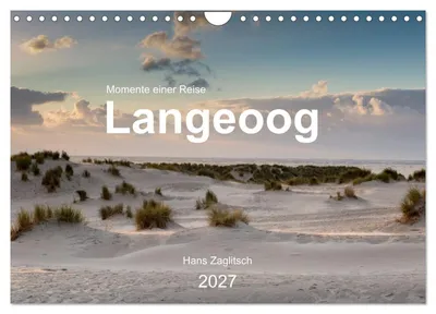 Produktbild von Langeoog - Momente einer Reise (Wandkalender 2027 DIN A4 quer), CALVENDO Monatskalender