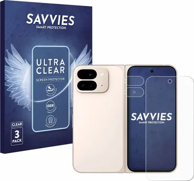 Produktbild von 6x Für Google Pixel 9 Pro Fold (Display+Kamera) Schutzfolie Savvies Displayschutz Display Schutz Folie Klar Transparent